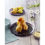 Tempura de fleurs de courgette