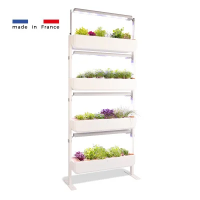 Gourmet INDOOR 4x micropousses - Blanc - de profil Gourmet INDOOR 4x micropousses - Blanc - de profil