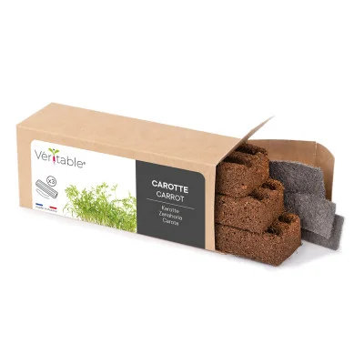 Carrot microgreens packaging Carrot microgreens packaging