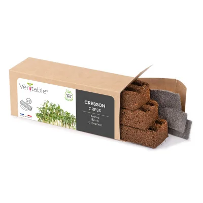 Cress microgreens packaging Cress microgreens packaging