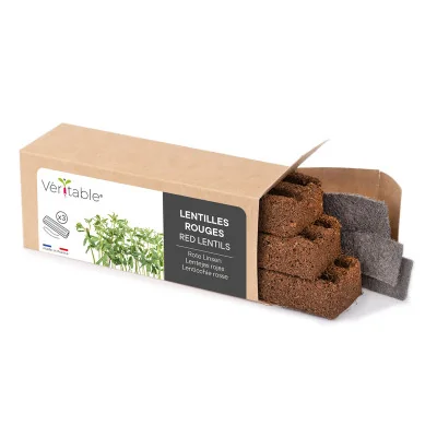 Red lentils microgreens packaging Red lentils microgreens packaging