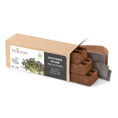 Red Mustard microgreens packaging Red Mustard microgreens packaging