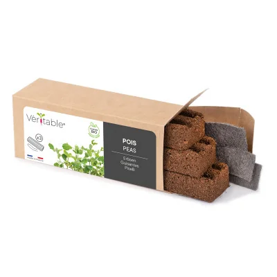 Peas microgreens packaging Peas microgreens packaging