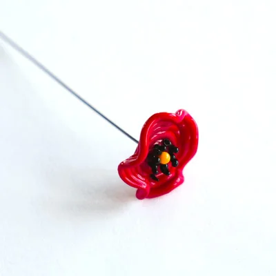 Glass figurine "Flowers" - handcrafted