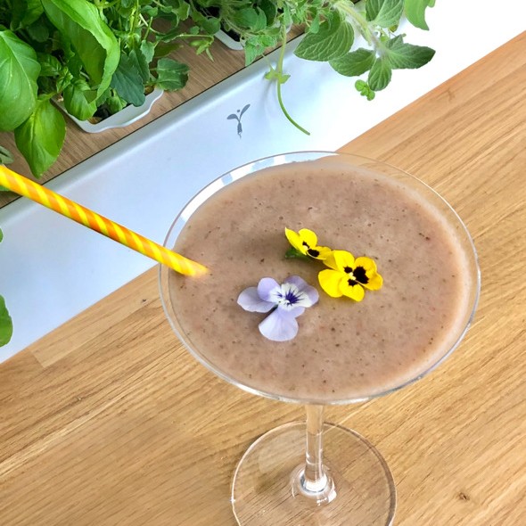 Strawberry - Banana - Basil Smoothie