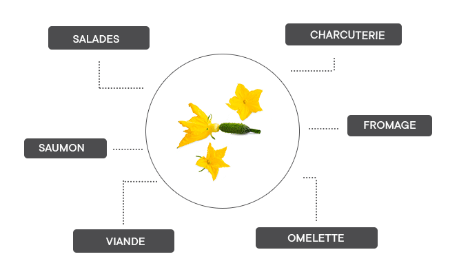 Comment associer la Fleur de cornichon ?