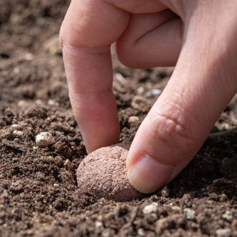 1 : Lancez ou enterrez à moitié la seed bomb