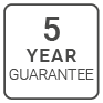 5 year warranty