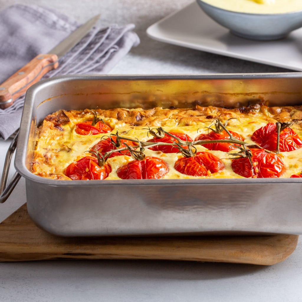 Clafoutis de tomates cerises et brebis basque – Radis
