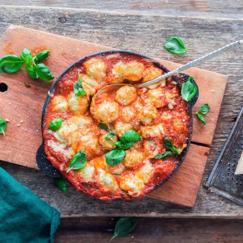 Gnocchis à la tomate et à la mozzarella