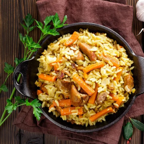 Riz pulao aux carottes