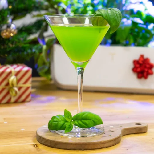 Basil-Infused Gin Cocktail