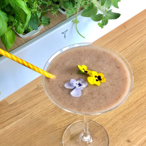 Strawberry - Banana - Basil Smoothie
